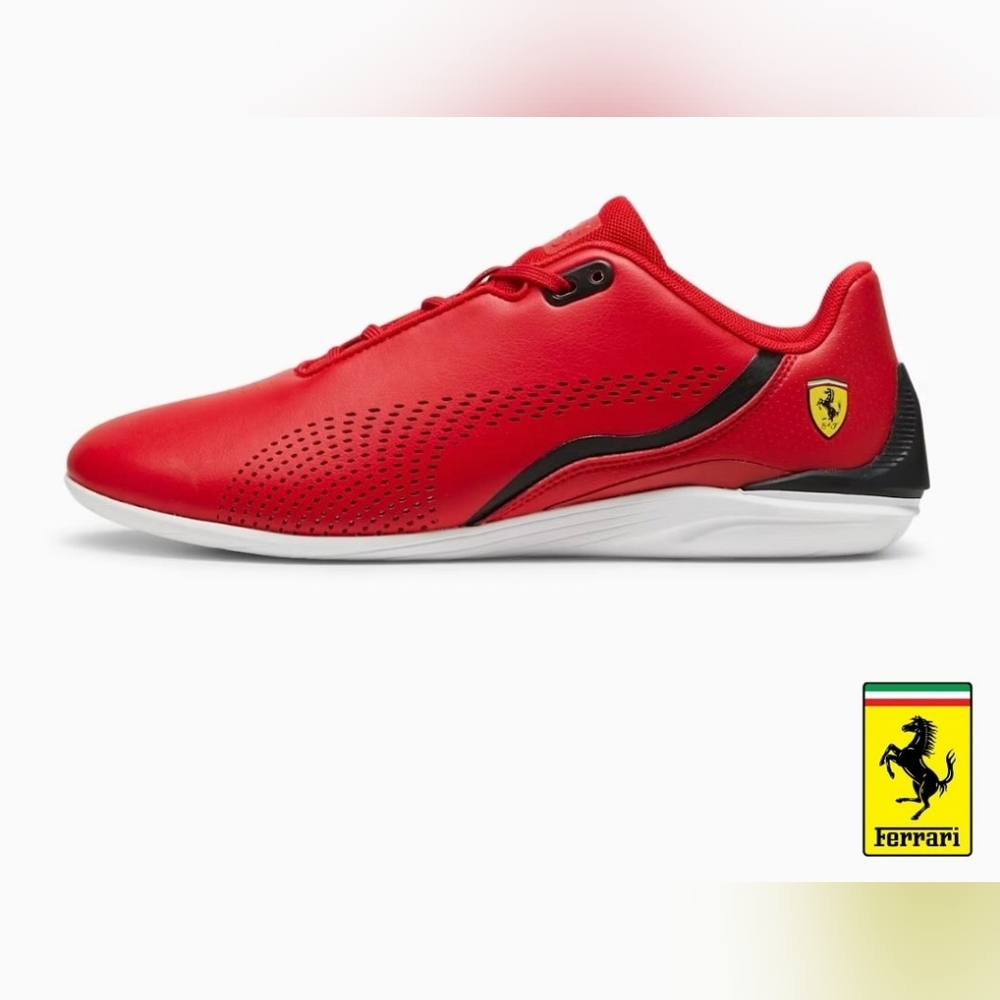Puma Scuderia Ferrari Drift Cat Decima Red Sneaker Driving Shoe Men 9 Women 10.5